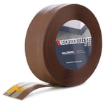 Plinthe Souple Autoadhésive Chocolat Plinthe pliable, 32x23 mm, 10 m - Marron - Holzbrink