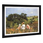 Big Box Art Framed Print of William Merritt Chase The Fairytale Design | Wall Art Picture | Home Decor for Kitchen, Living Room, Bedroom, Hallway, Black, A2 / 24.5x18 Inch / 62x45cm