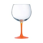 Boîte de 6 verres à pied Summer Pop 70 cl mandarine Luminarc