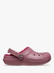 Crocs Classic Lined Clogs, Dark Pink