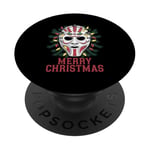 Merry Christmas Horror Fan Slasher 80s-Themed PopSockets Adhesive PopGrip