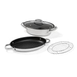 Meyer All in 1 Stainless Steel Frying Pan Non Stick Dishwasher Safe Cookware