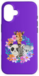 iPhone 16 Cute Baby Zoo Animals Motif Animal Park Zebra Koala Giraffe Case