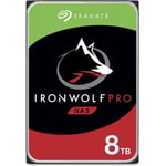 SEAGATE - Disque dur Interne - NAS IronWolf Pro - 8To - 7200 tr/min - 3.5"