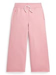 Polo Ralph Lauren Girls Wide Leg Sweat Pants - Tickled Pink, Pink, Size Age: 4 Years