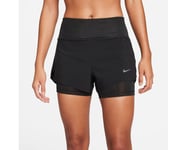 Nike Dri-FIT Swift Mid-rise 2-in-1 Shorts Svart for Løping | Komfort og Ytelse