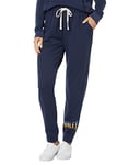 Hurley Women's Delilah Burnout Fleece Jogger Pants, Mood Indigo, L