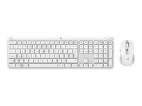 Logitech Signature Slim Combo MK950 - Ensemble clavier et souris - 100% - full size - sans fil - Bluetooth 5.1 LE - QWERTY - International US - blanc cassé