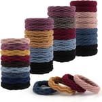 100pcs Hair Bands, Elastic Hair Bobbles, Thick Hair Ties No Damage, Ponytail Ho