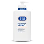 E45 Dermatological Moisturising Body Lotion for Dry Skin, 500ml