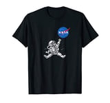 Astronaut Basketball Jump Nasa Insignia T-Shirt