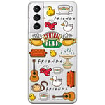 ERT GROUP mobile phone case for Samsung S21 PLUS original and officially Licensed Friends pattern 014 optimally adapted to the shape of the mobile phone, partially transparent