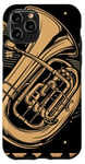 Coque pour iPhone 11 Pro Keeping It Low Key Funny Tuba Instrument de musique Tuba Player