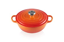 Le Creuset Signature Marmite en fonte émaillée, 24 cm, 3.1 L, Volcanique, 21114240900430