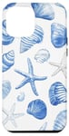 iPhone 12 Pro Max Blue Seashell Coastal Summer, Starfish, Women Case