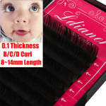 False Eyelashes Lash Extension Individual Lashes 0.10 B 8mm