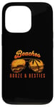 Coque pour iPhone 13 Pro Beaches Booze & Besties Lunettes de soleil aviateur