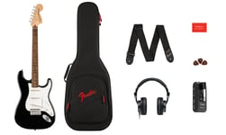 Fender Affinity Series Stratocaster Mustang Micro Pack, Black (NEW)