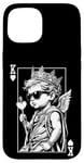 Coque pour iPhone 15 Cupid Valentine King Of Hearts Card Poker Player