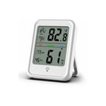 Hygromètre Numérique- Thermomètre Intérieur Professionnel Jauge d'Humidité avec Moniteur de Température Humidité ,1 pièce, gris