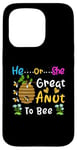 Coque pour iPhone 15 Pro He or She Great Aunt To Bee Révélation du sexe des abeilles