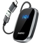 Android Auto Wireless Adapter UK, cuarko NFC 2024 Android Auto Wireless Adapter, Easy Setup Plug & Play Latency-Free, Wireless Android Auto Adapter Converts OEM Wired to Wireless Android Auto