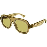 Lunettes de soleil Bottega Veneta  BV1217S Lunettes de soleil, Jaune, 53 mm