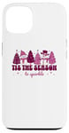 iPhone 13 Purple Christmas Mom Tis The Season to Sparkle Case