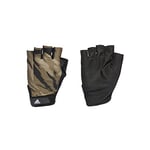 Adidas HA5553 TRAIN GLOVE GR Gloves Unisex black/orbit green/focus olive/white 2XS