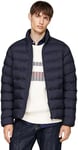 Tommy Hilfiger Veste Matelassée Homme Mid Weight Stand Collar Jacket sans Capuche, Bleu (Desert Sky), XXL