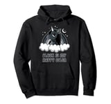 Unicorn Gothic Black is my happy color Pullover Hoodie