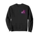 Pink Ice Skates Figures Skating Girls Ice Skating Sweatshirt