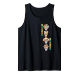 Dia de los Muertos Day of the Dead Sugar-Skulls Vertical Tank Top