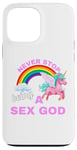 iPhone 13 Pro Max Fun Graphic-Never Stop Being A Sex God Case