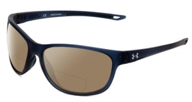 Under Armour Undeniable Unisex Polarized BI-FOCAL Sunglasses Blue Crystal 61 mm