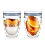 Bodum Pavina To Go Double Walls Glass Food Storage 0.30L Pack of 2