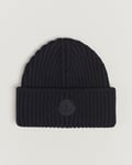 Moncler Tonal Logo Beanie Black