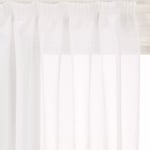 John Lewis Crushed Voile Slot Top Panel, White