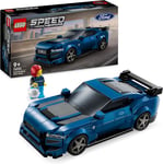 LEGO Speed Champions Ford Mustang Dark Horse Sports Car Toy Vehicle for 9 Plus &