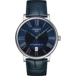 Tissot Carson Premium Powermatic 80 Mens Blue Watch T1224071604300 Leather - One Size