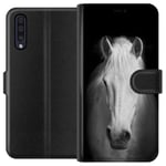 Samsung Galaxy A50 Svart Plånboksfodral Häst