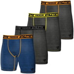 Boxers Freegun  Lot de 4 Boxers longs homme chiné Aktiv Sport