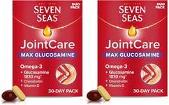 Seven Seas JointCare Max Glucosamine and Omega-3 / 60 Day Duo Pack