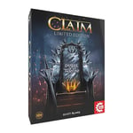 Game Factory 646317 Claim Big Box Duel Autour du Trône Jeu de Cartes pour 2 Joueurs Édition limitée avec Contenu Exclusif, Blanc