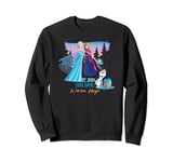 Disney Frozen Elsa Anna and Olaf Cool Days Warm Hugs Fall Sweatshirt