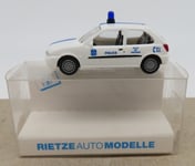 rare MICRO RIETZE HO 1/87 FORD  FIESTA POLICE VILLE DE VERVIERS #50801 IN BOX