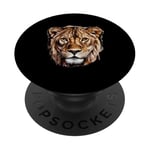 Roi animal Lion pour les amateurs de lions et les fans de lions PopSockets PopGrip Adhésif