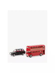 John Lewis Toy London Bus & Taxi Cab, Pack of 2, Assorted