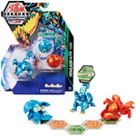 Bakugan Evolutions Nouvelle Saison 2022 - Starter Pack Saison 4-3 Billes Bakugan avec 6 BakuCores Et 7 Cartes Collection - Howlkor Colossus Pegatrix - Tiré du Dessin Animé - Jouet Enfant 6 Ans et +