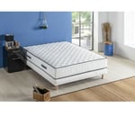 Les Tendances - deko dream Détente Ensemble matelas + sommier 140 x 190 cm - Ressorts - 7 zones - 24 cm - Équilibré